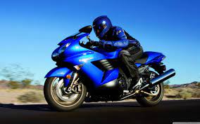 Blue Kawasaki